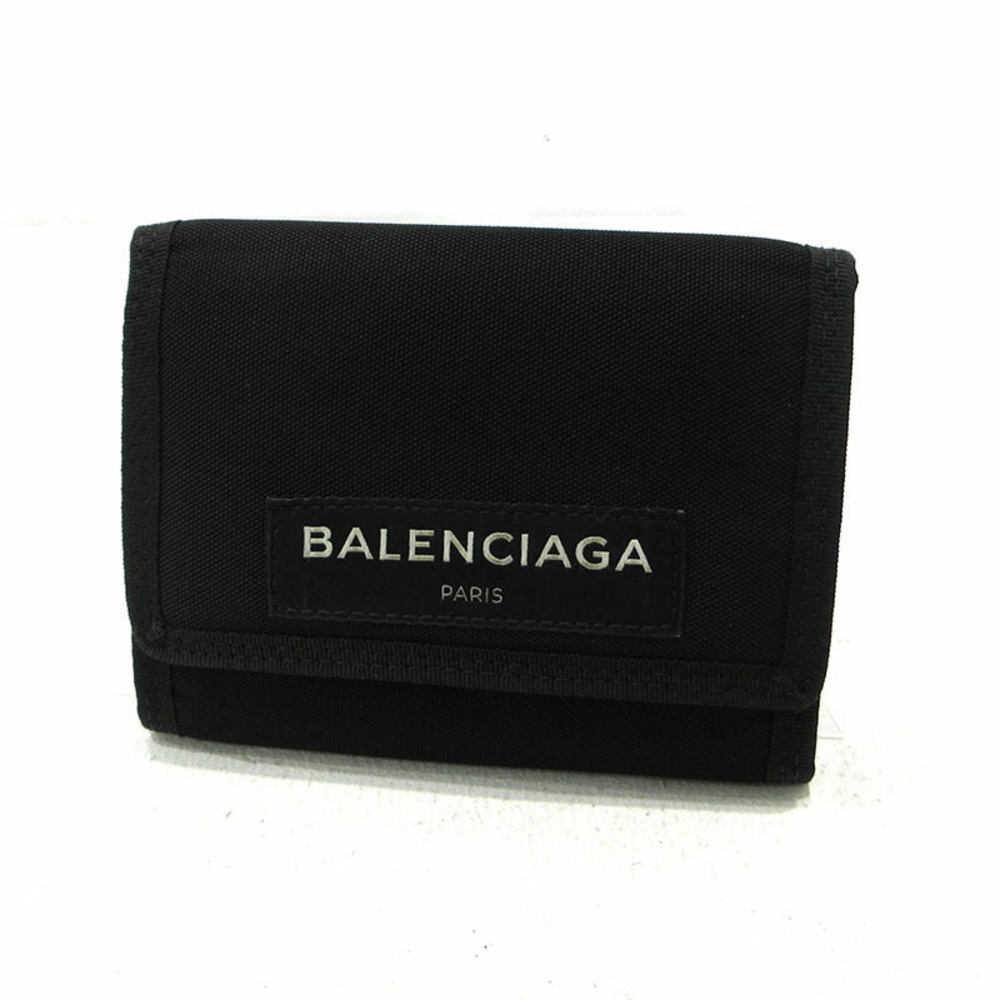 Balenciaga Explorer Tri fold Wallet Black